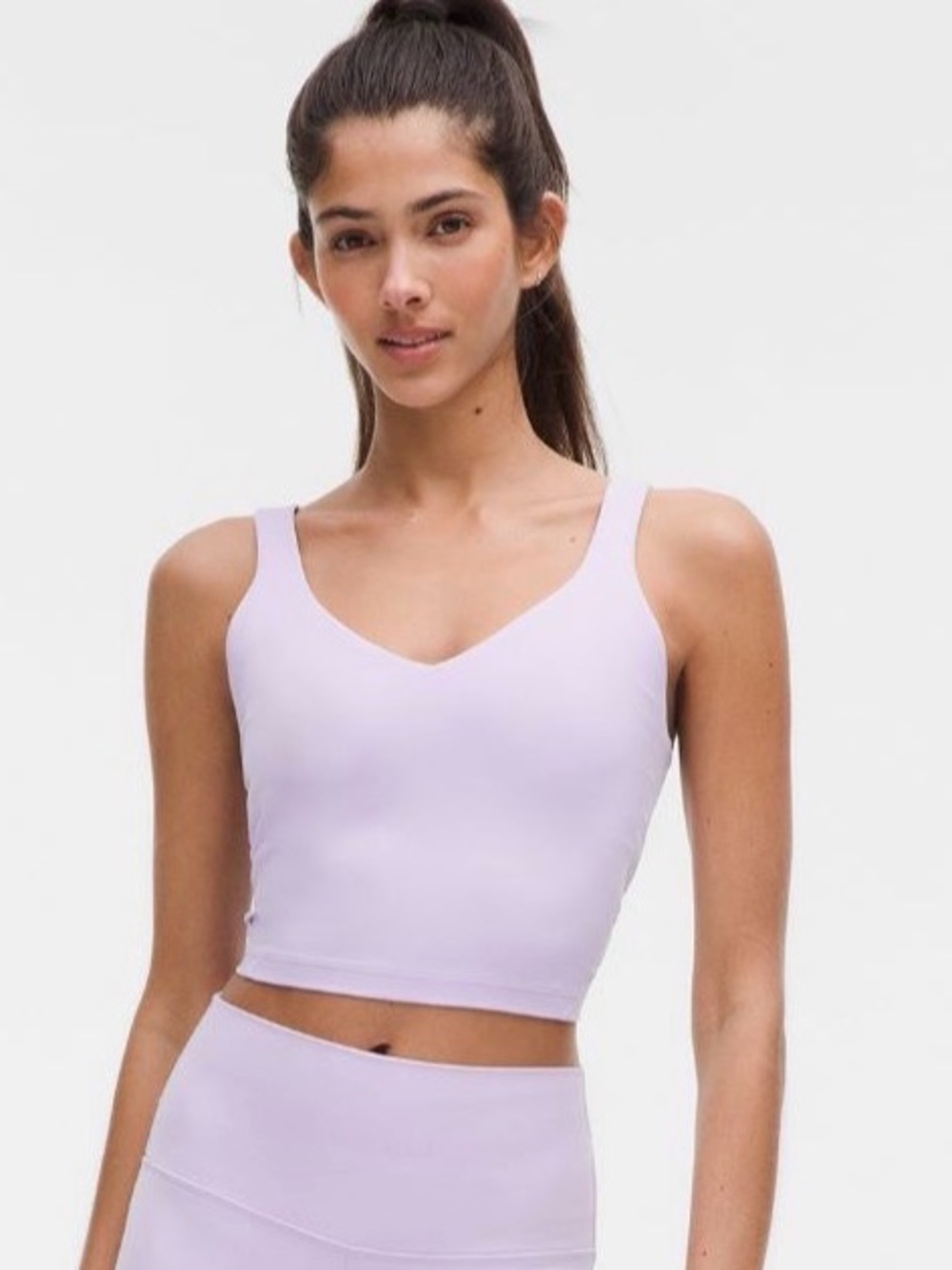 Lilac Align Tank Top NOT CROPPED